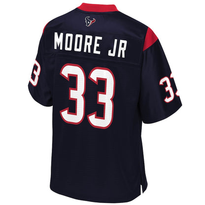 Houston Texans A.j. Moore Jr. Pro Line Big & Tall Navy Football Jersey product image