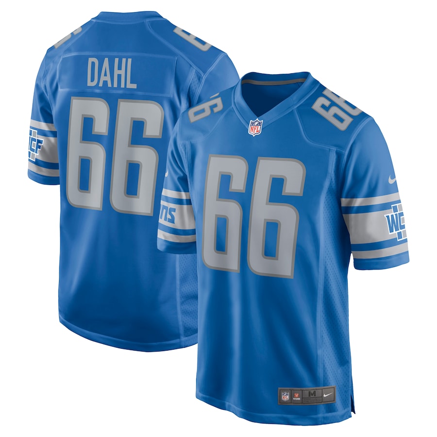 Detroit Lions Joe Dahl Game Blue Football Jersey product image