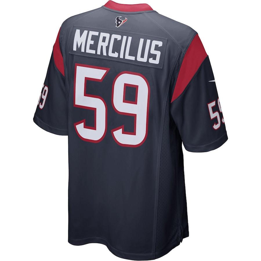 Houston Texans Whitney Mercilus Game Navy Football Jersey product image
