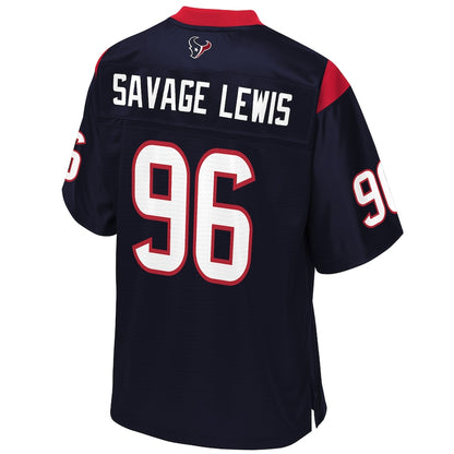 Houston Texans Ira Savage-Lewis Pro Line Navy Football Jersey product image