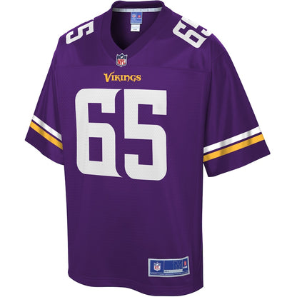 Minnesota Vikings Pat Elflein Pro Line Team Color Purple Football Jersey product image