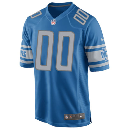 Detroit Lions Blue Custom Game Blue Football Jersey product image