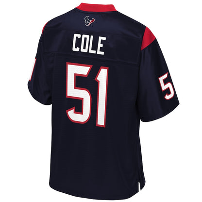 Houston Texans Dylan Cole Pro Line Big & Tall Navy Football Jersey product image