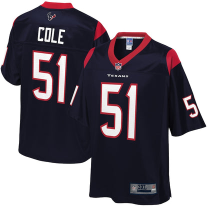 Houston Texans Dylan Cole Pro Line Big & Tall Navy Football Jersey product image