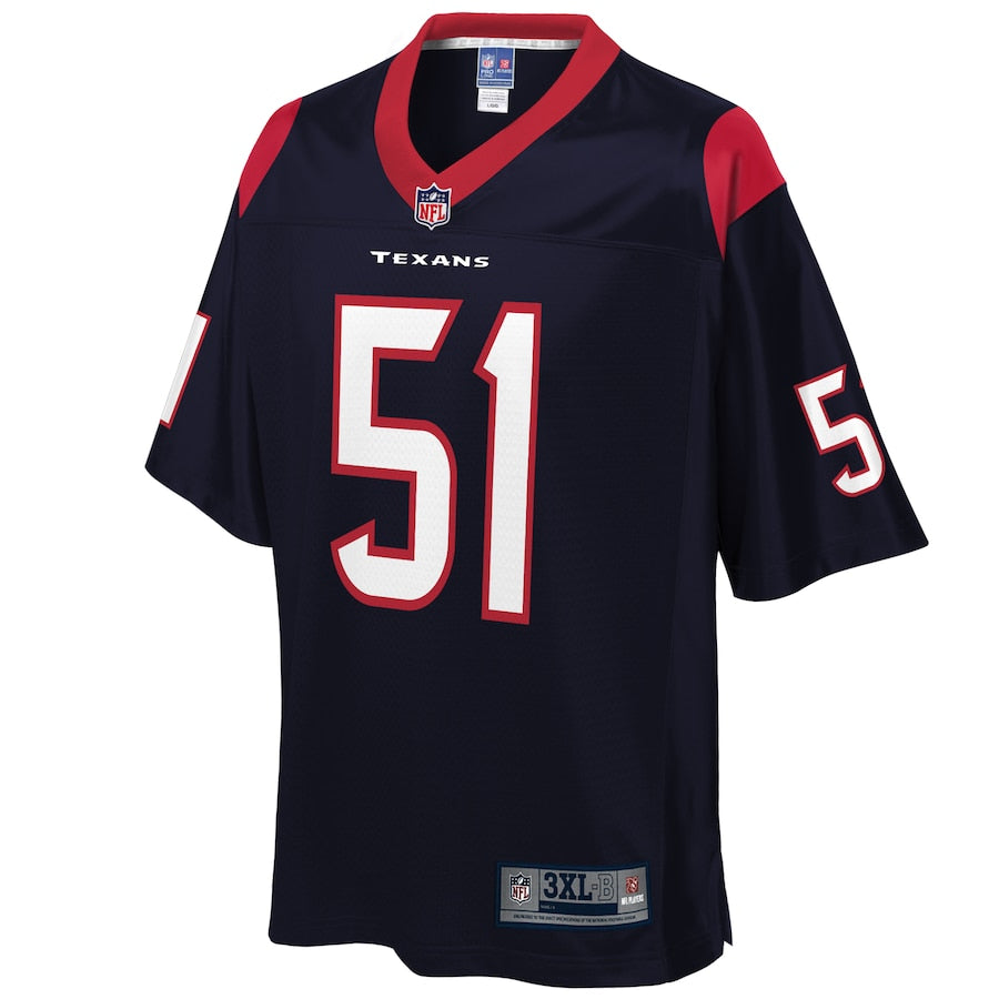 Houston Texans Dylan Cole Pro Line Big & Tall Navy Football Jersey product image