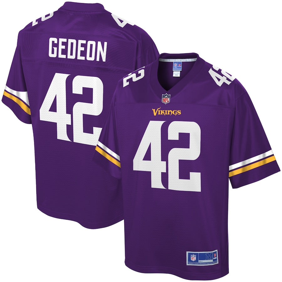 Minnesota Vikings Ben Gedeon Pro Line Team Color Purple Football Jersey product image
