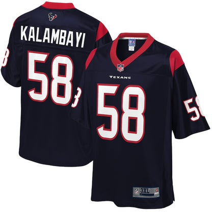 Houston Texans Peter Kalambayi Pro Line Big & Tall Navy Football Jersey product image