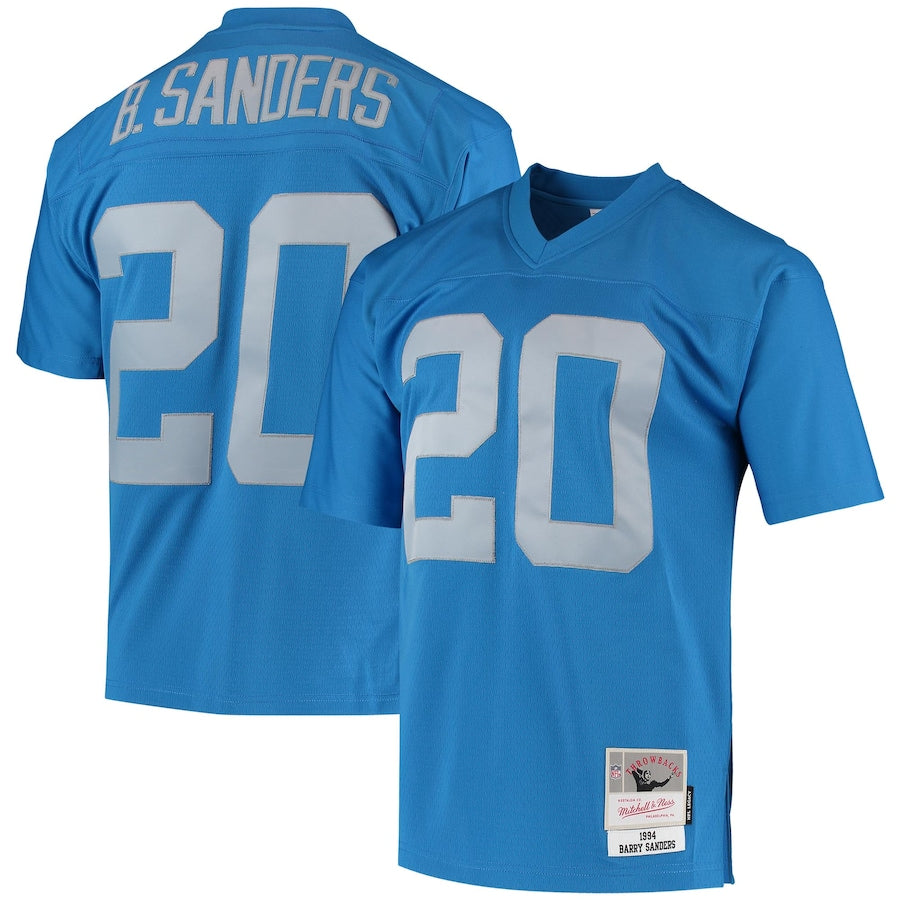 Detroit Lions Barry Sanders 1994 Legacy Blue Football Jersey product image
