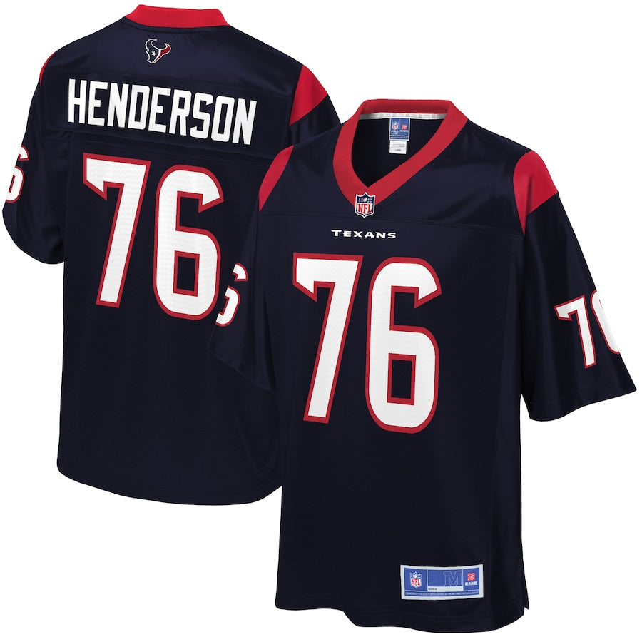 Houston Texans Seantrel Henderson Pro Line Team Color Navy Football Jersey product image
