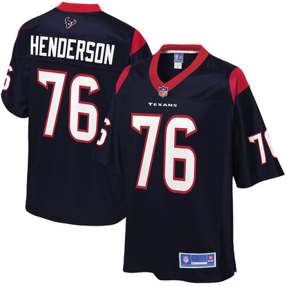Houston Texans Seantrel Henderson Pro Line Team Color Navy Football Jersey product image