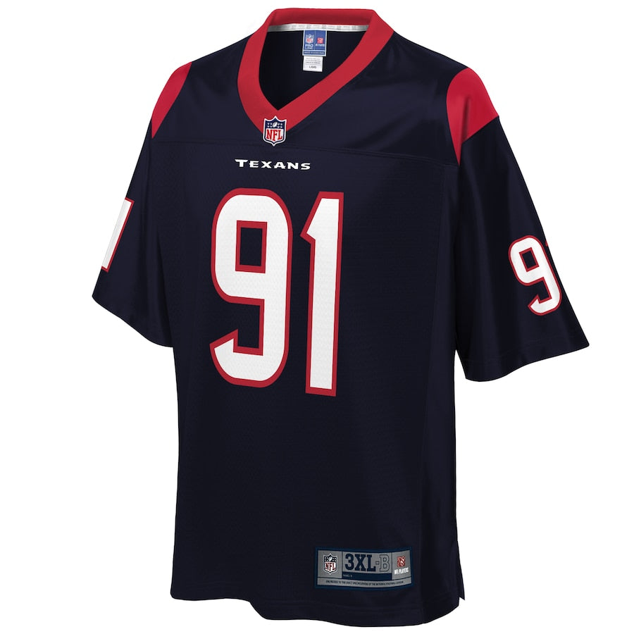 Houston Texans Carlos Watkins Pro Line Big & Tall Navy Football Jersey product image