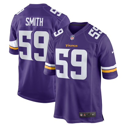 Minnesota Vikings Cameron Smith Game Purple Football Jersey product image