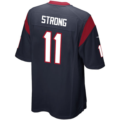 Houston Texans Jaelen Strong Game Navy Football Jersey product image