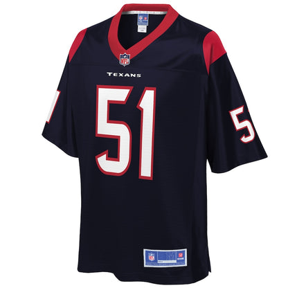Houston Texans Dylan Cole Pro Line Team Color Navy Football Jersey product image