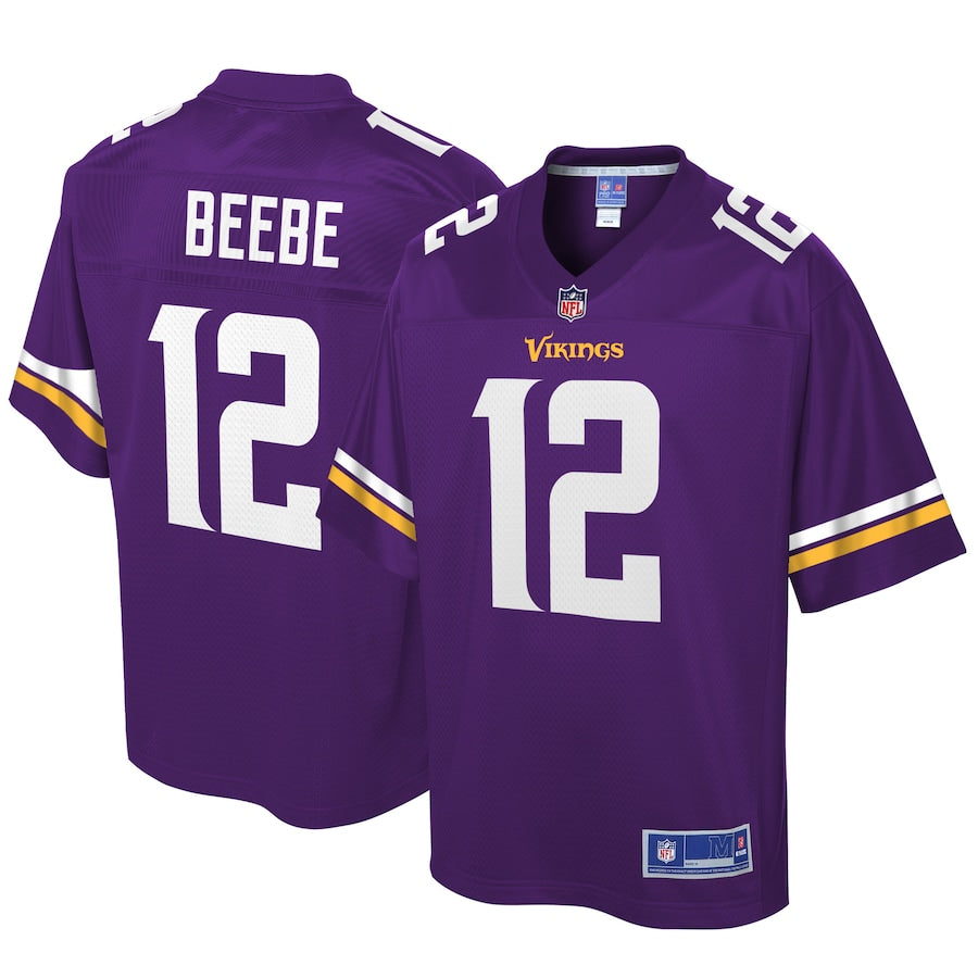 Minnesota Vikings Chad Beebe Pro Line Purple Football Jersey product image