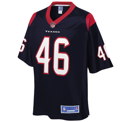 Houston Texans Jon Weeks Pro Line Navy Football Jersey product image