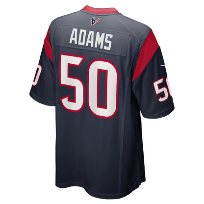 Houston Texans Tyrell Adams Game Navy Football Jersey product image