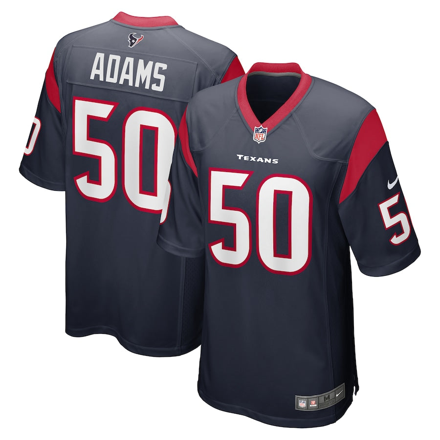 Houston Texans Tyrell Adams Game Navy Football Jersey product image