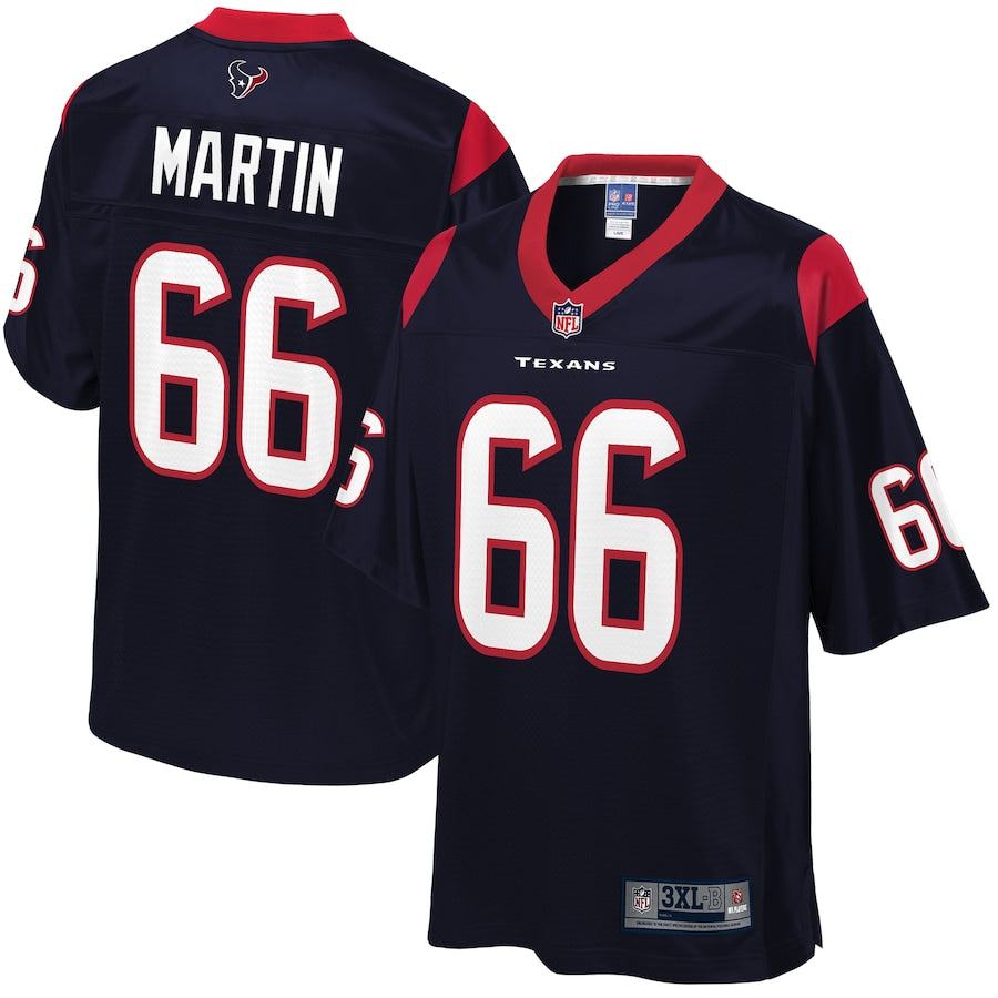 Houston Texans Nick Martin Pro Line Big & Tall Navy Football Jersey product image