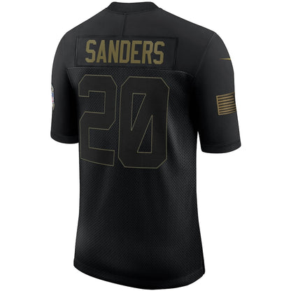 Detroit Lions Barry Sanders Limited Salute To Service Black Football Jersey product image
