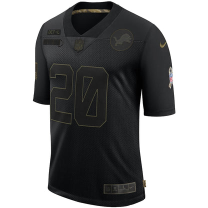 Detroit Lions Barry Sanders Limited Salute To Service Black Football Jersey product image