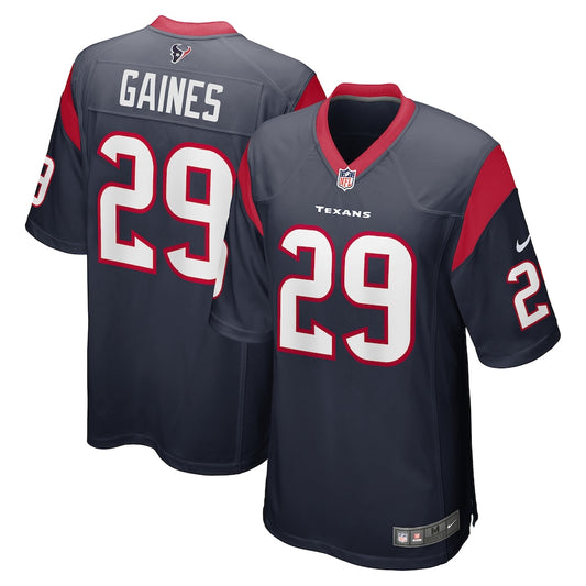 Houston Texans Phillip Gaines Game Navy Football Jersey product image