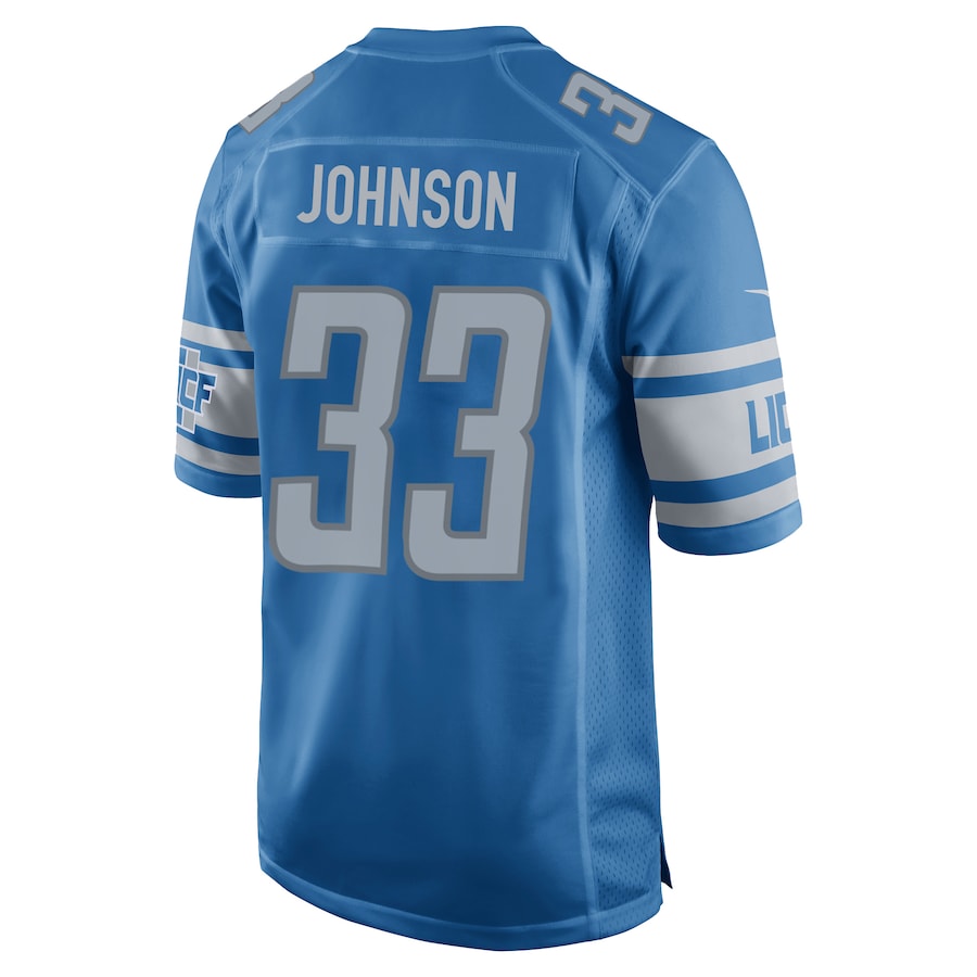 Detroit Lions Kerryon Johnson Game Blue Football Jersey product image