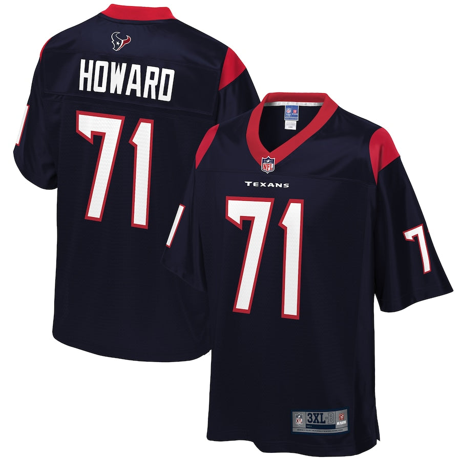 Houston Texans Tytus Howard Pro Line Big & Tall Navy Football Jersey product image