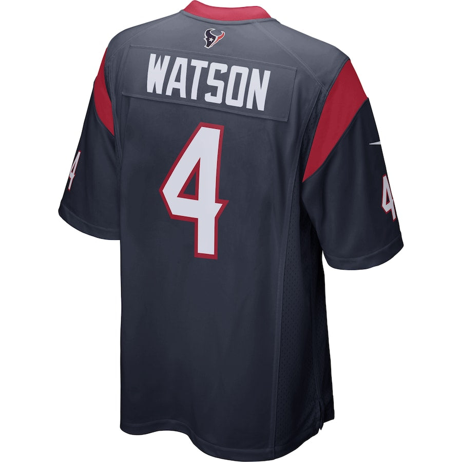 Houston Texans Deshaun Watson Game Navy Football Jersey product image