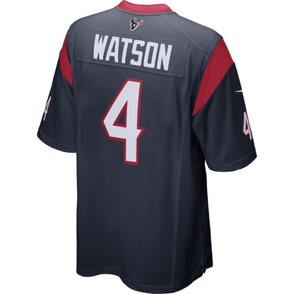 Houston Texans Deshaun Watson Game Navy Football Jersey product image