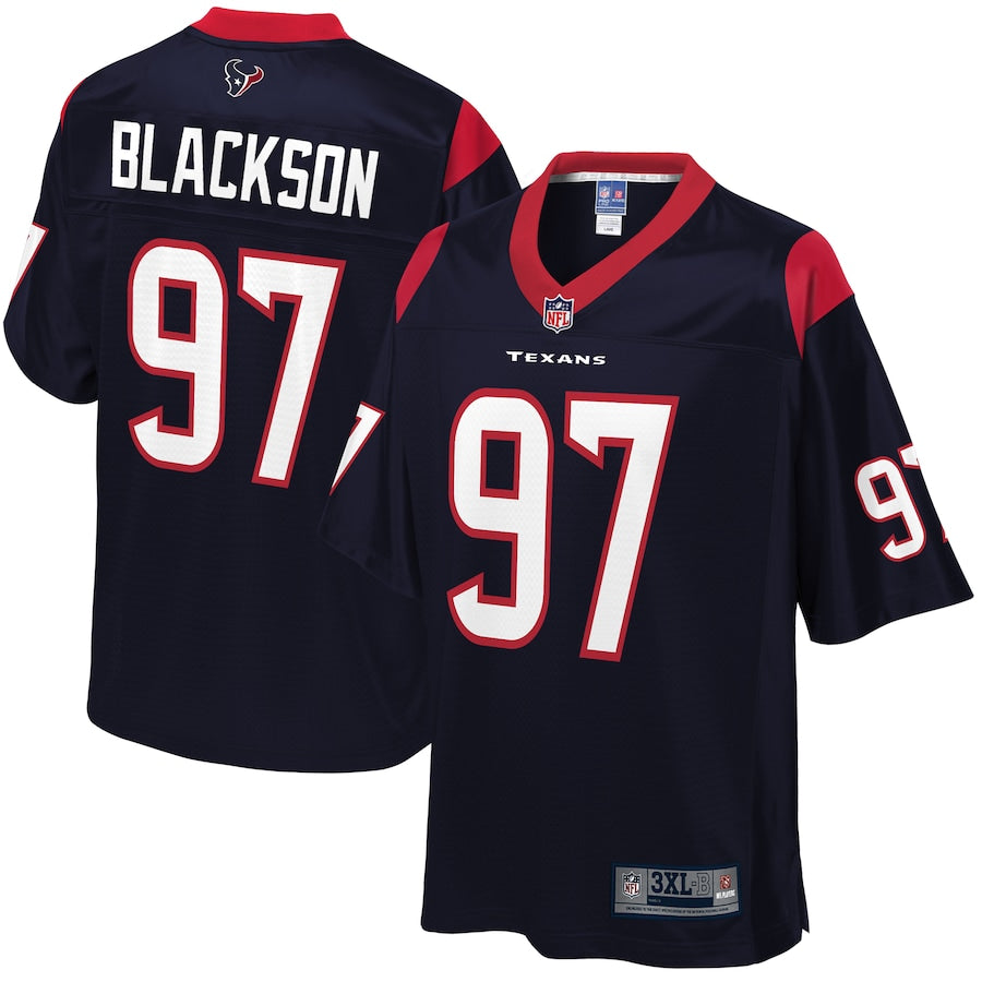 Houston Texans Angelo Blackson Pro Line Big & Tall Navy Football Jersey product image