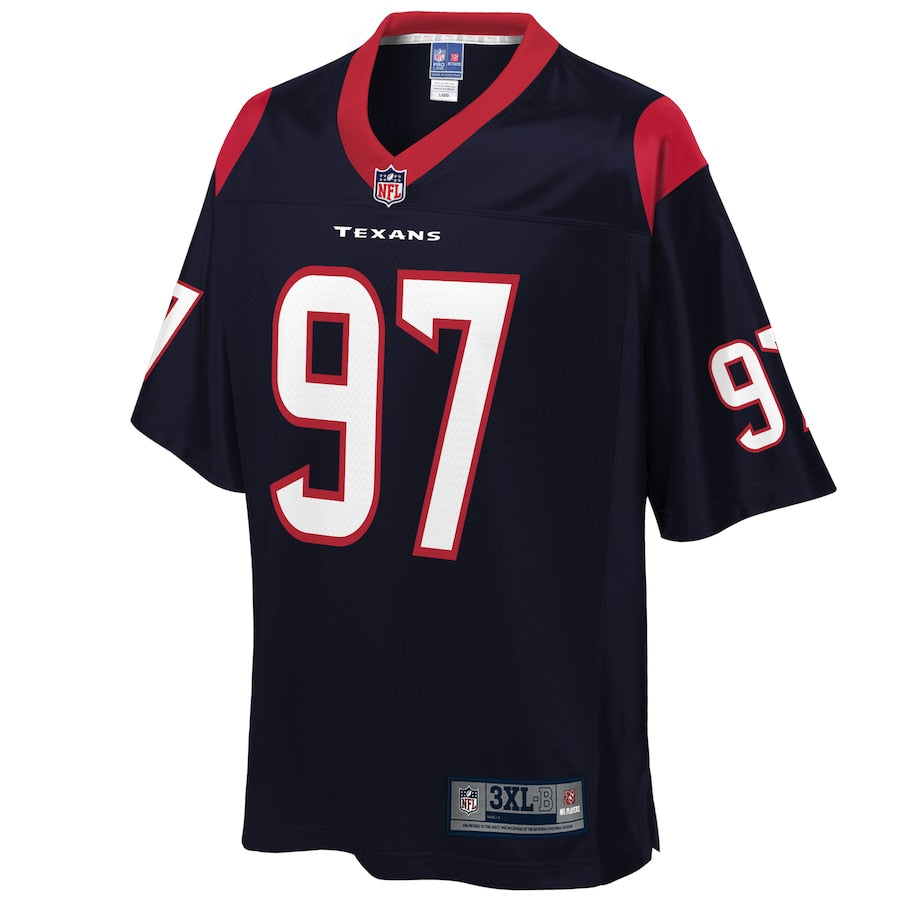 Houston Texans Angelo Blackson Pro Line Big & Tall Navy Football Jersey product image