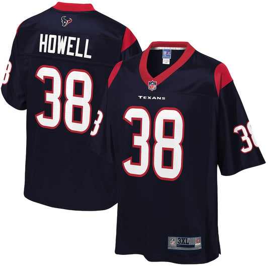 Houston Texans Buddy Howell Pro Line Big & Tall Navy Football Jersey product image