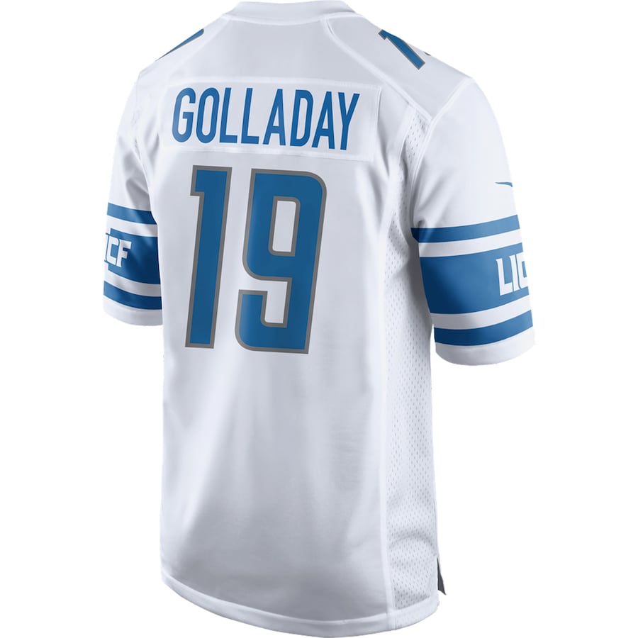 Detroit Lions Kenny Golladay Game White Football Jersey product image