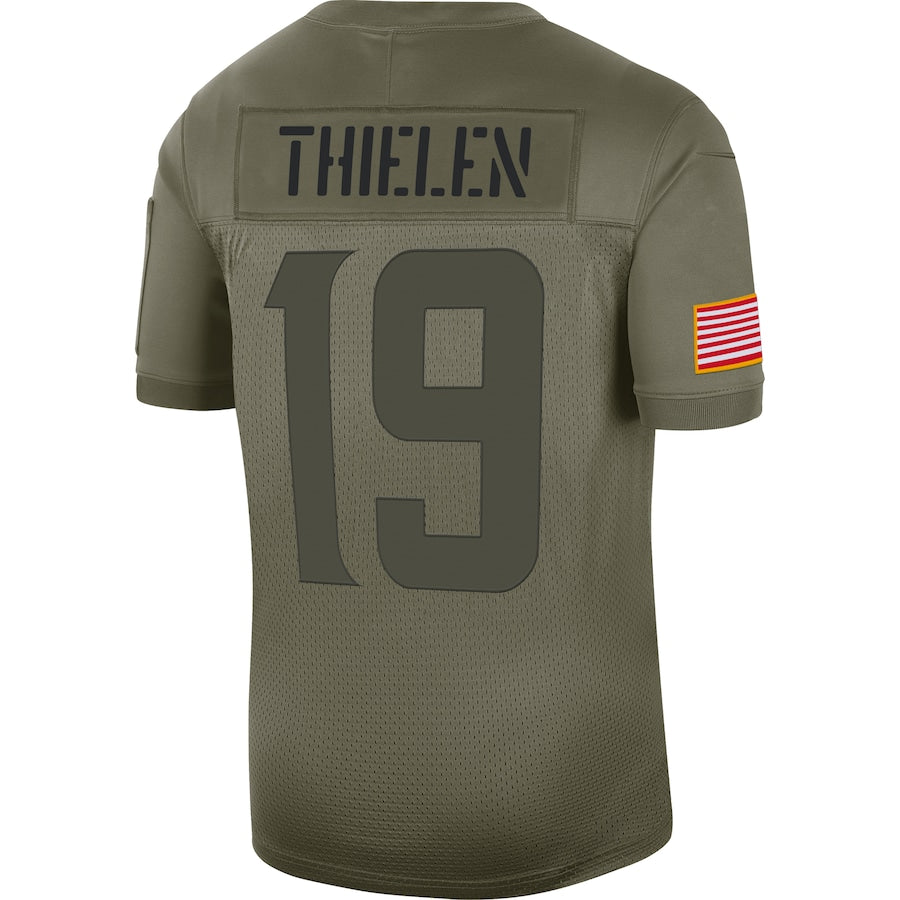 Minnesota Vikings Adam Thielen Limited Salute To Service Olive Football Jersey product image