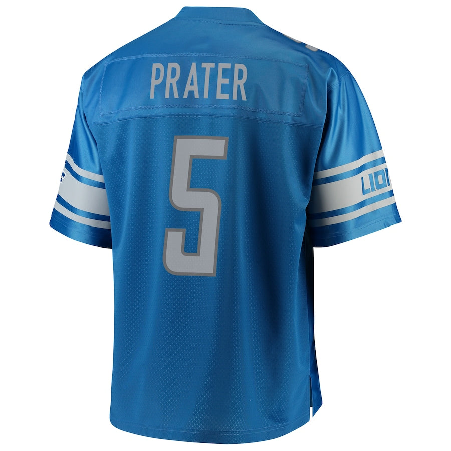 Detroit Lions Matt Prater Pro Line Big & Tall Blue Football Jersey product image