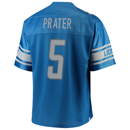 Detroit Lions Matt Prater Pro Line Big & Tall Blue Football Jersey product image