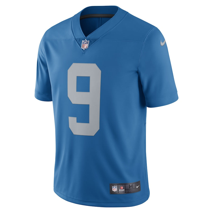 Detroit Lions Matthew Stafford 2017 Throwback Limited Blue Football Jersey product image