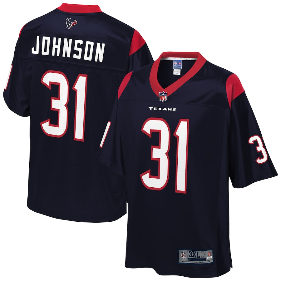 Houston Texans David Johnson Pro Line Big & Tall Navy Football Jersey product image