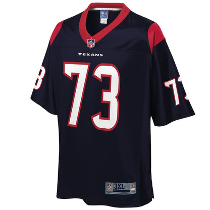 Houston Texans Zach Fulton Pro Line Big & Tall Team Color Navy Football Jersey product image