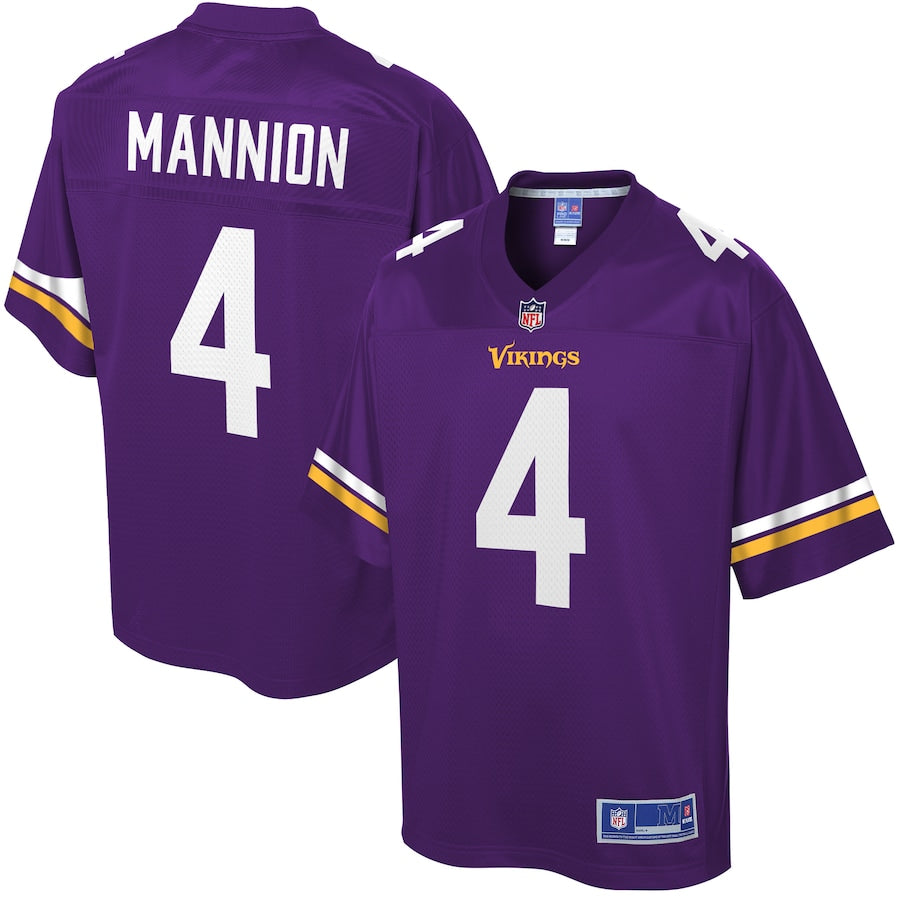 Minnesota Vikings Sean Mannion Pro Line Purple Football Jersey product image