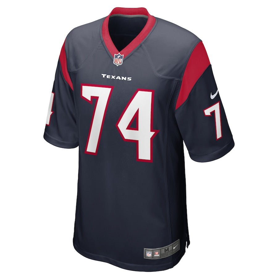 Houston Texans Max Scharping Game Navy Football Jersey product image