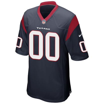 Houston Texans Navy Custom Game Navy Football Jersey product image