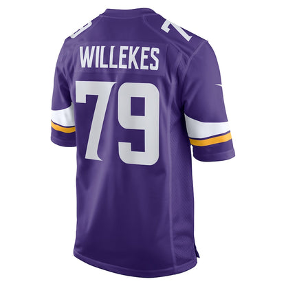 Minnesota Vikings Kenny Willekes Game Purple Football Jersey product image