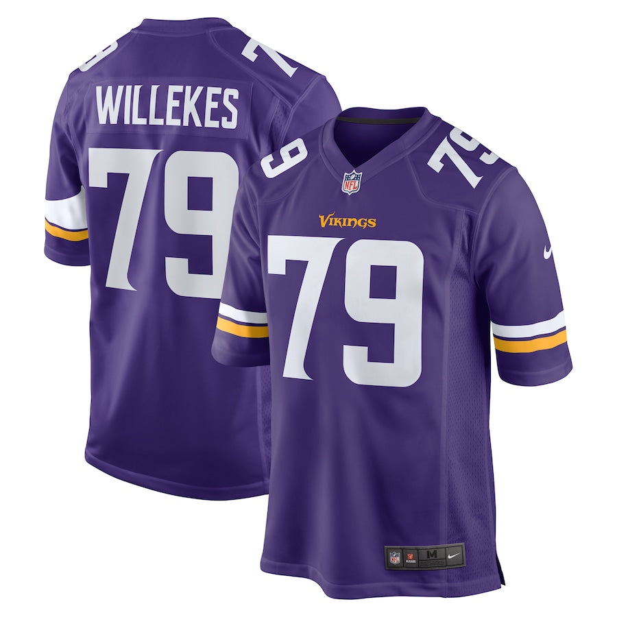 Minnesota Vikings Kenny Willekes Game Purple Football Jersey product image