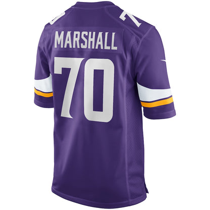Minnesota Vikings Jim Marshall Game Purple Football Jersey product image