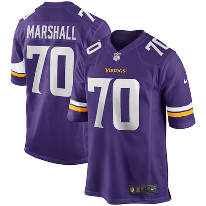 Minnesota Vikings Jim Marshall Game Purple Football Jersey product image