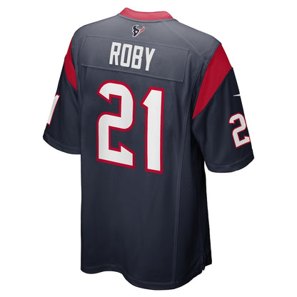 Houston Texans Bradley Roby Game Navy Football Jersey product image