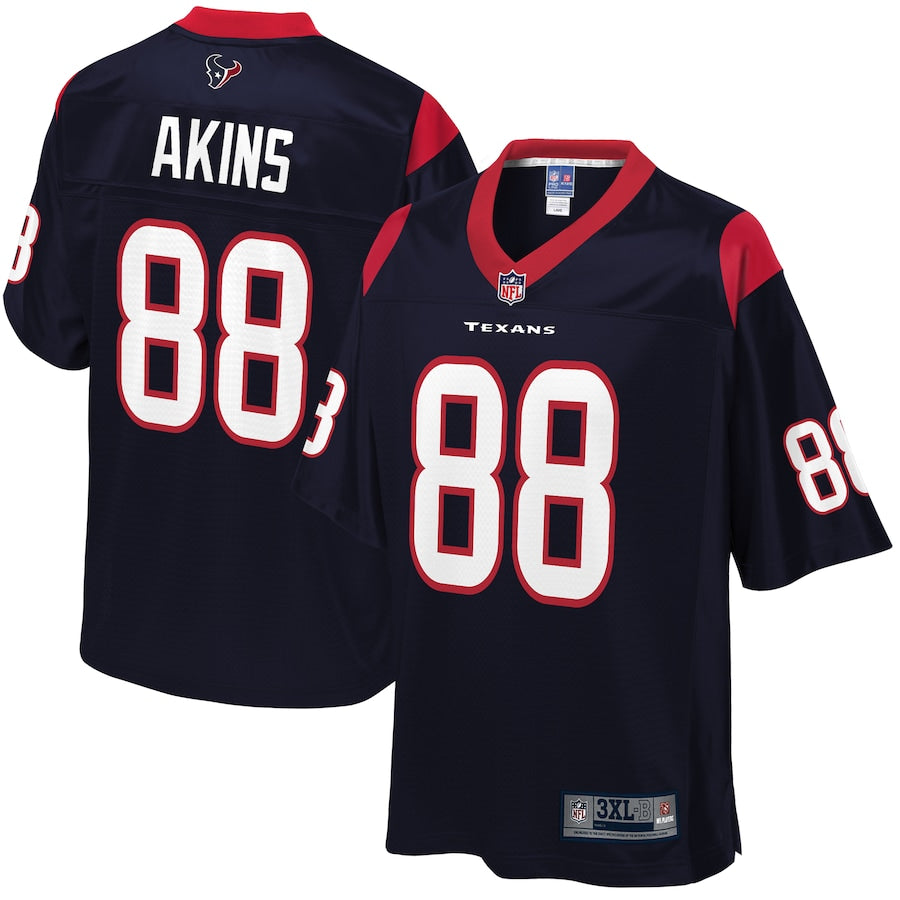 Houston Texans Jordan Akins Pro Line Big & Tall Navy Football Jersey product image