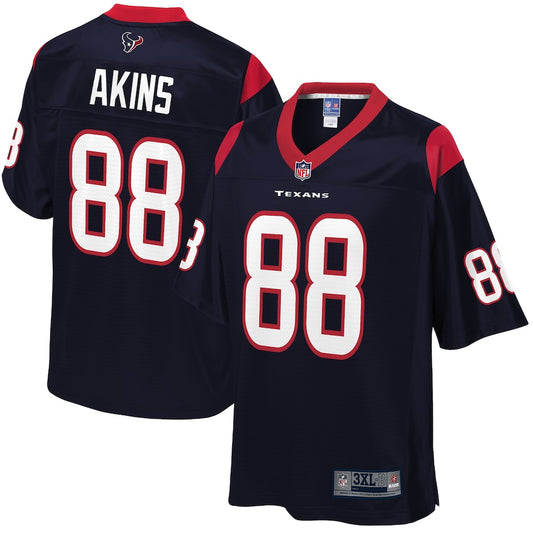 Houston Texans Jordan Akins Pro Line Big & Tall Navy Football Jersey product image